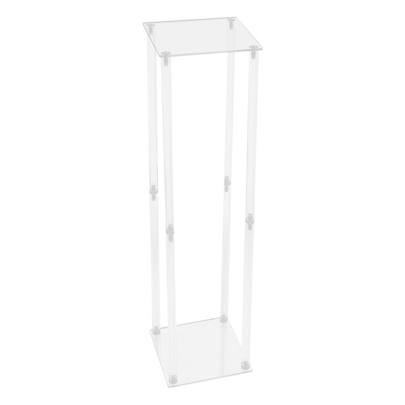 Everly Quinn Clear Wedding Flower Stand, Wedding Geometric Flower Vase